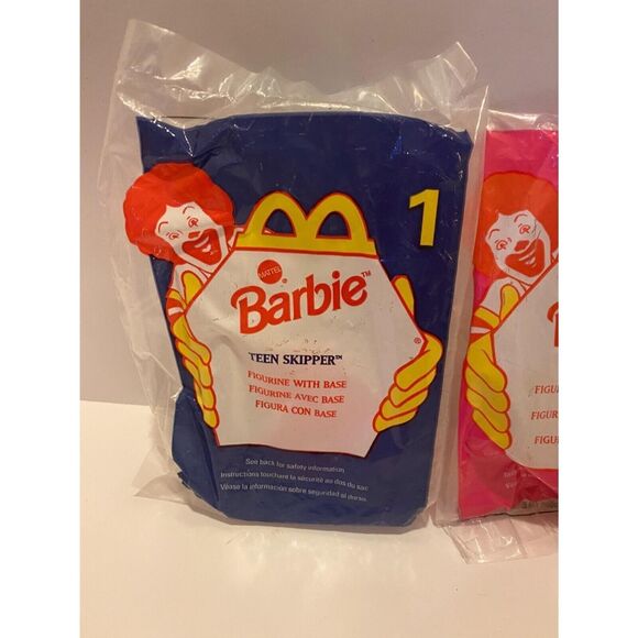 McDonald’s 1998 Barbie Figurine 4 Piece Incomplete Happy Meal Toy Set - Picture 3 of 12